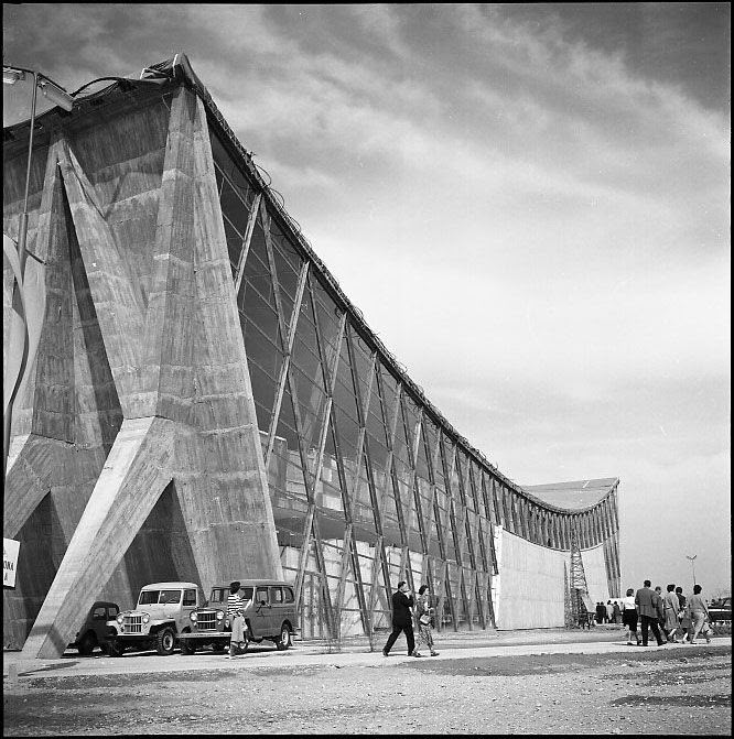 Zagrebački velesajam 1957. godine. Vitićev paviljon, paviljon br. 40 (Foto Tošo Dabac)